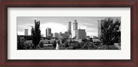 Framed Downtown skyline from Centennial Park, Tulsa, Oklahoma