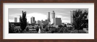 Framed Downtown skyline from Centennial Park, Tulsa, Oklahoma