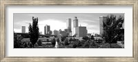 Framed Downtown skyline from Centennial Park, Tulsa, Oklahoma