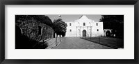 Framed Alamo, San Antonio, Texas (black & white)