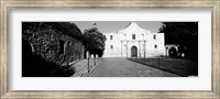 Framed Alamo, San Antonio, Texas (black & white)