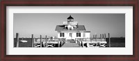Framed Roanoke Marshes Lighthouse, Outer Banks, North Carolina