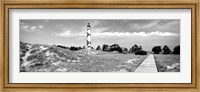 Framed Cape Lookout Lighthouse, Outer Banks, North Carolina