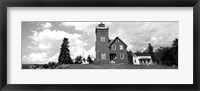 Framed Two Harbors Lighthouse on Lake Superior's Agate Bay, Burlington Bay, Minnesota