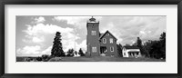 Framed Two Harbors Lighthouse on Lake Superior's Agate Bay, Burlington Bay, Minnesota