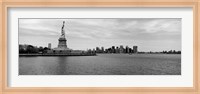 Framed Statue Of Liberty with Manhattan skyline in the background, Ellis Island