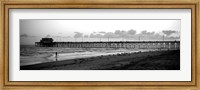 Framed Pier in an ocean, Newport Pier, Newport Beach, Orange County, California