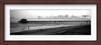 Framed Pier in an ocean, Newport Pier, Newport Beach, Orange County, California