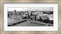 Framed Houses of Parliament, Thames River, City of Westminster, London, England