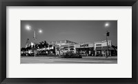 Framed Night scene of Downtown Culver City, Culver City, Los Angeles County, California