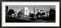 Framed Car moving on the street, Rodeo Drive, Beverly Hills, California