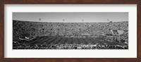 Framed Football stadium full of spectators, Los Angeles Memorial Coliseum, California