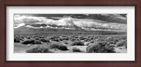 Framed Death Valley landscape, Panamint Range, Death Valley National Park, Inyo County, California