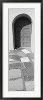 Framed Multi-colored tiles in front of a door, Balboa Park, San Diego, California