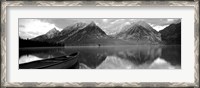 Framed Canoe Leigh Lake Grand Teton National Park WY USA