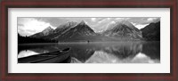 Framed Canoe Leigh Lake Grand Teton National Park WY USA