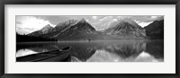 Framed Canoe Leigh Lake Grand Teton National Park WY USA