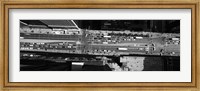 Framed Aerial view of Michigan Avenue, Chicago, Illinois