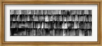 Framed Close-up of wooden shingle, La Conner, Washington State