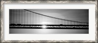 Framed Sunrise Bay Bridge San Francisco BW