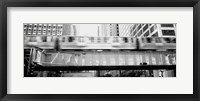 Framed EL Elevated Train Chicago IL