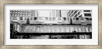 Framed EL Elevated Train Chicago IL