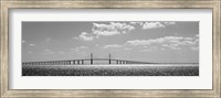 Framed Bridge across a bay, Sunshine Skyway Bridge, Tampa Bay, Florida