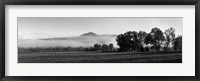 Framed Fog over mountain, Cades Cove, Great Smoky Mountains National Park, Tennessee