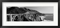Framed Bixby Creek Bridge, Big Sur, California