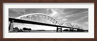 Framed Low angle view of a bridge, Centennial Bridge, Davenport, Iowa