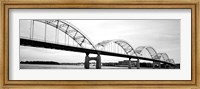 Framed Iowa, Davenport, Centennial Bridge over Mississippi River