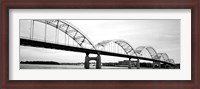 Framed Iowa, Davenport, Centennial Bridge over Mississippi River