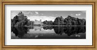 Framed Reflection of a castle in water, Johnstown Castle, County Wexford, Ireland