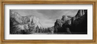 Framed Mountains in Yosemite National Park, California