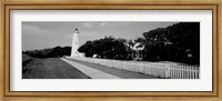 Framed Ocracoke Lighthouse, Ocracoke Island, North Carolina