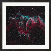 Framed NGC 6995, the Bat Nebula