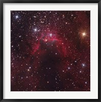 Framed Cave Nebula located in the Constellation Cepheus