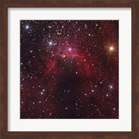 Framed Cave Nebula located in the Constellation Cepheus