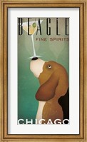 Framed Beagle Martini