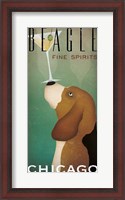 Framed Beagle Martini