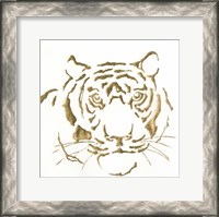 Framed Gilded Tiger