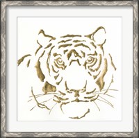 Framed Gilded Tiger