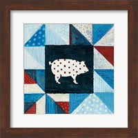 Framed Modern Americana Farm Quilt V