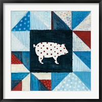 Framed Modern Americana Farm Quilt V