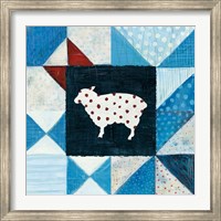 Framed Modern Americana Farm Quilt VI