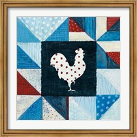 Framed Modern Americana Farm Quilt VII
