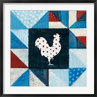 Framed Modern Americana Farm Quilt VII