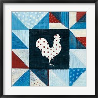 Modern Americana Farm Quilt VII Framed Print
