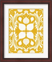 Framed Retro Onion Otomi Silhouette