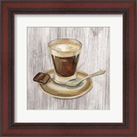 Framed Coffee Time III on Wood